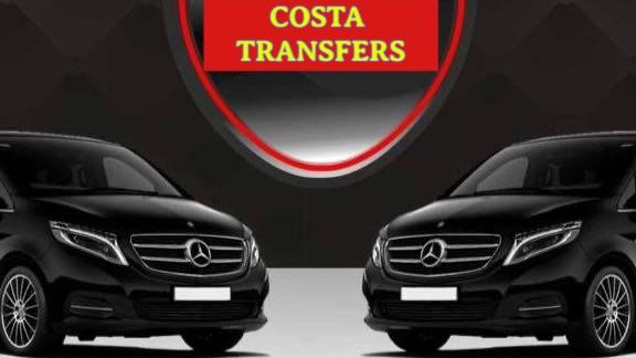 Logo y coches de Costa Transfers